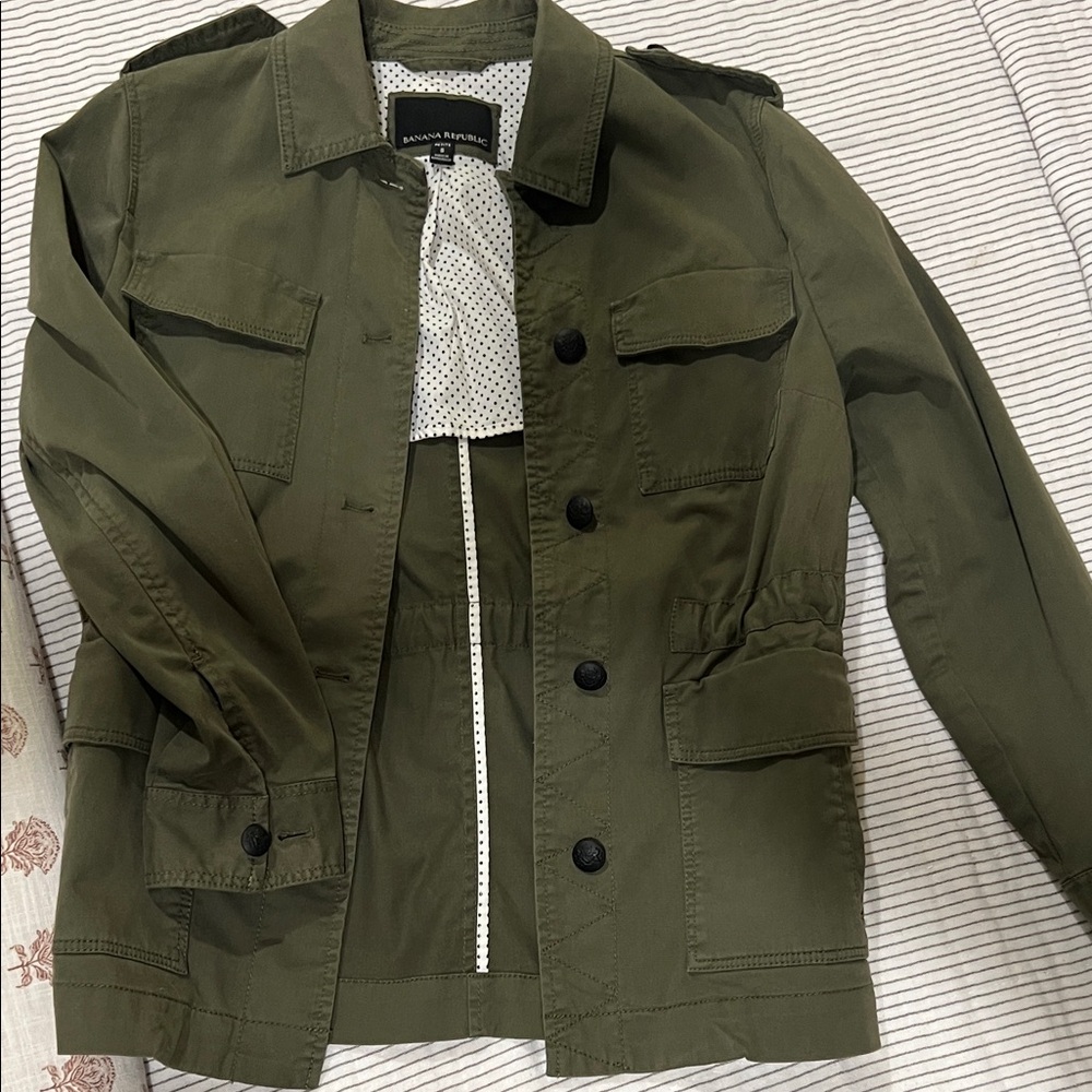 Banana Republic Dark Green Utility Jacket